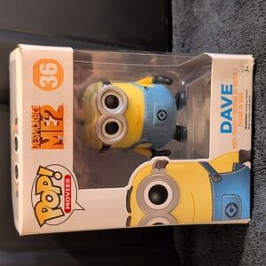 New! Despicable Me 2 Funko Pop Vinyl Dave # 36 2013